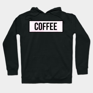 Coffee in pink marble Hoodie